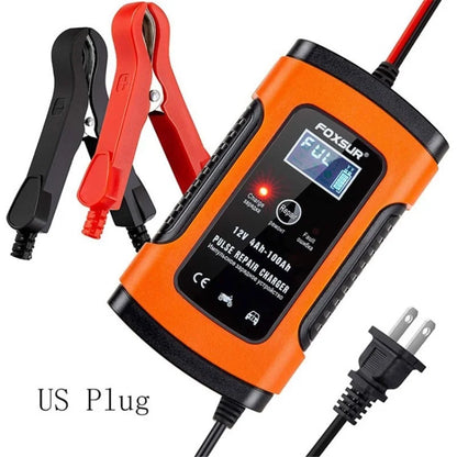 FOXSUR 12V 5A smart battery charger with standard US plug