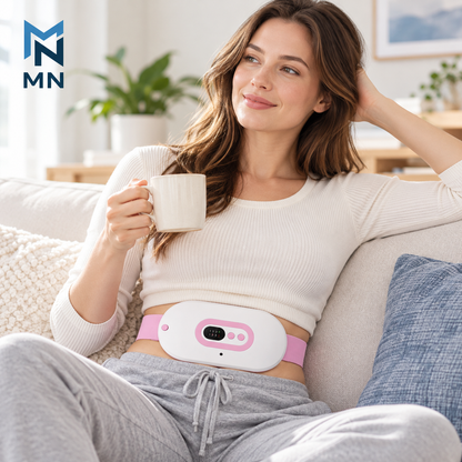 Heated Waist Wrap with Hot & Cold Compress — lifestyle use image