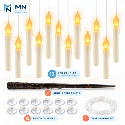 Floating Candles with Magic Wand Remote — front product view