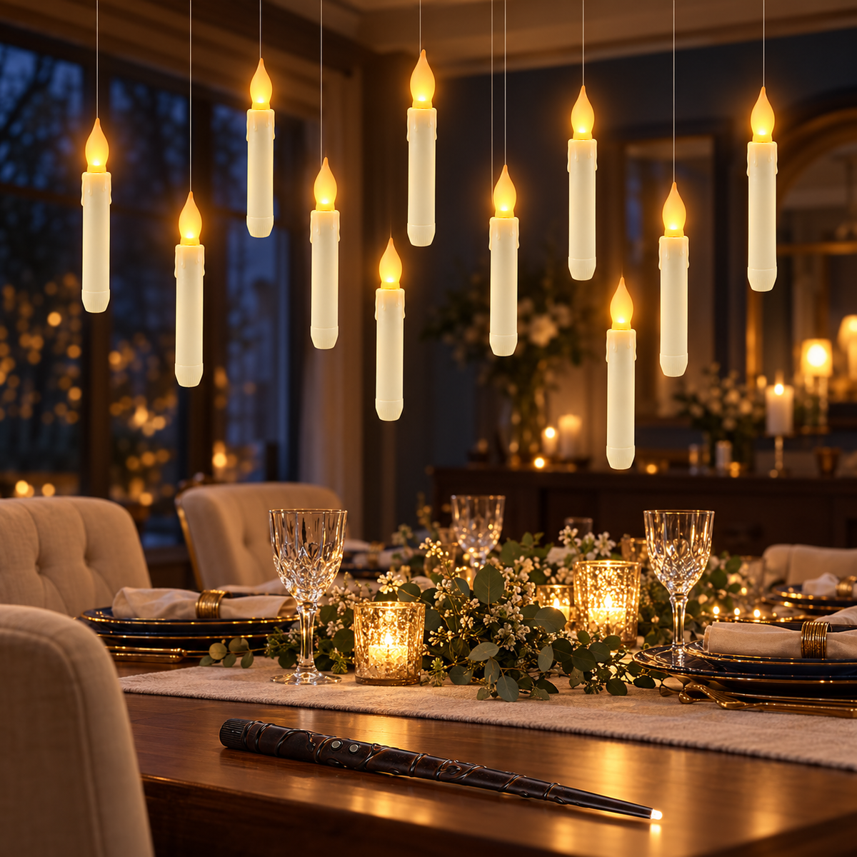 Floating Candles with Magic Wand Remote — lifestyle use image