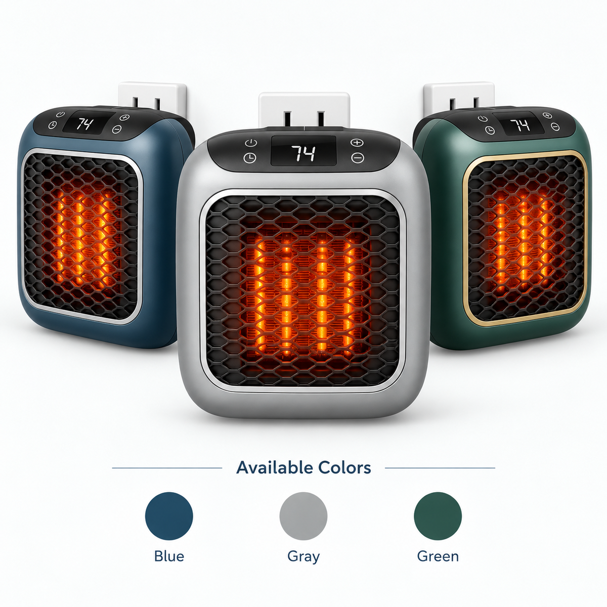 Compact Plug-In Personal Space Heater — front product view