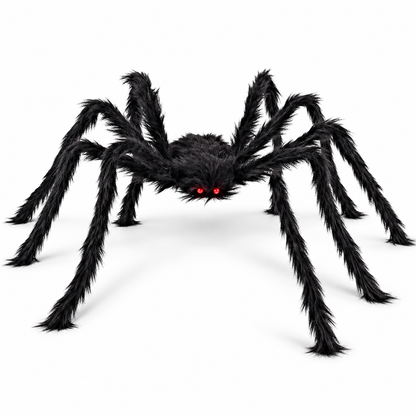 Giant Plush Halloween Spider with Posable Legs — hero product image