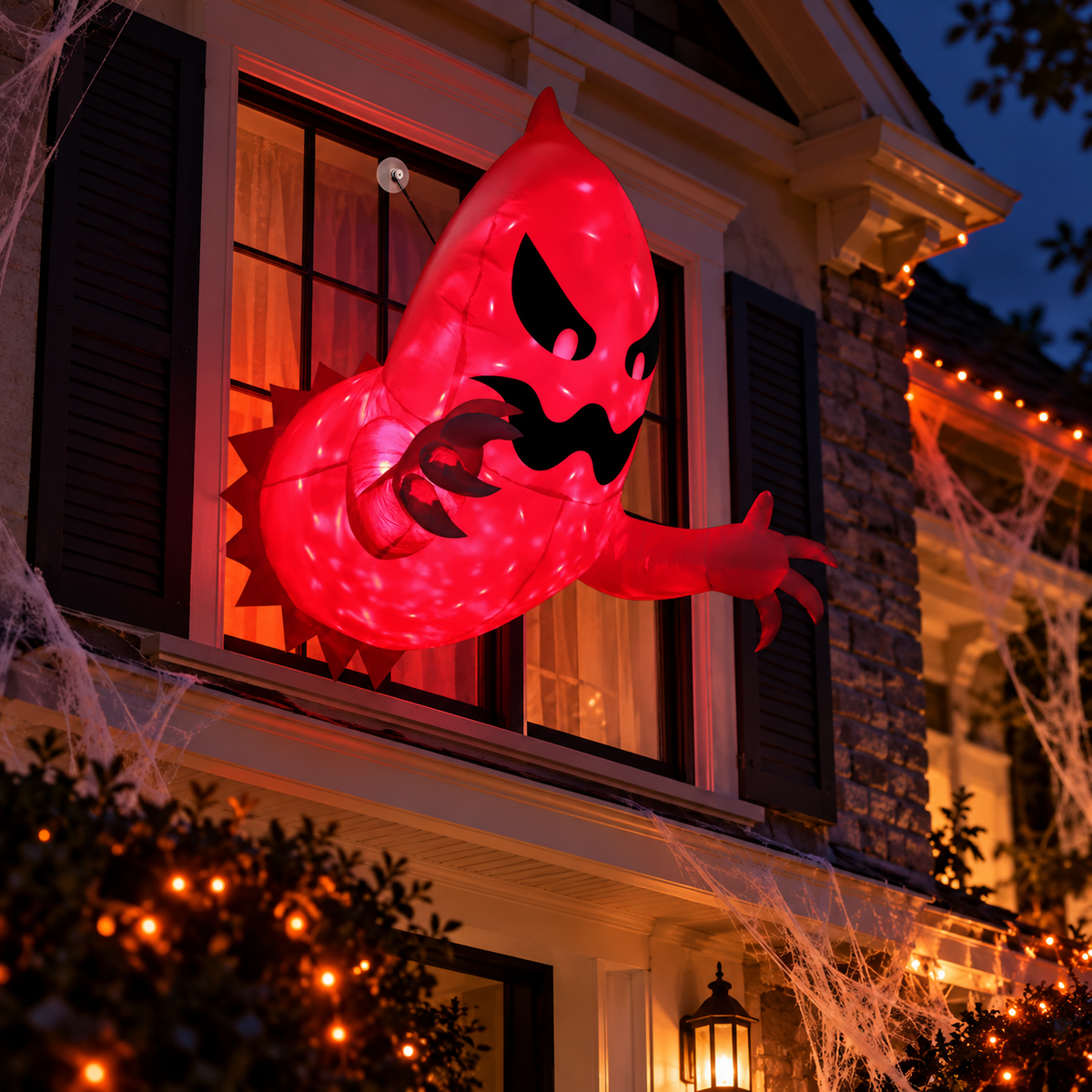Large Inflatable Ghost Yard Decoration — lifestyle use image