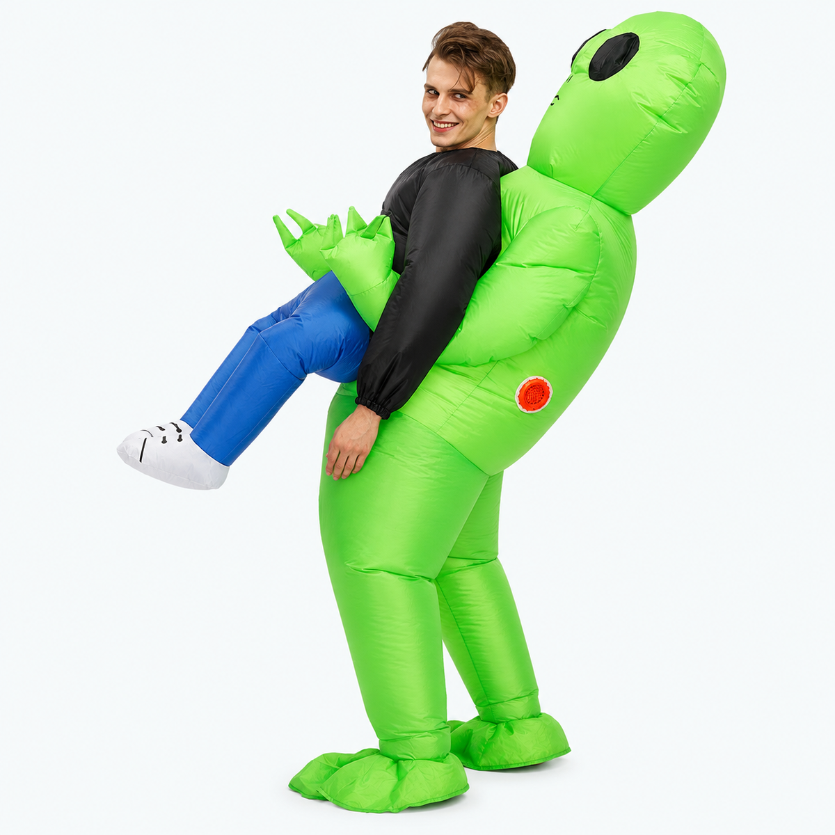 Alien Abduction Inflatable Costume for Adults — front product view
