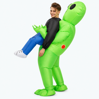 Alien Abduction Inflatable Costume for Adults — front product view