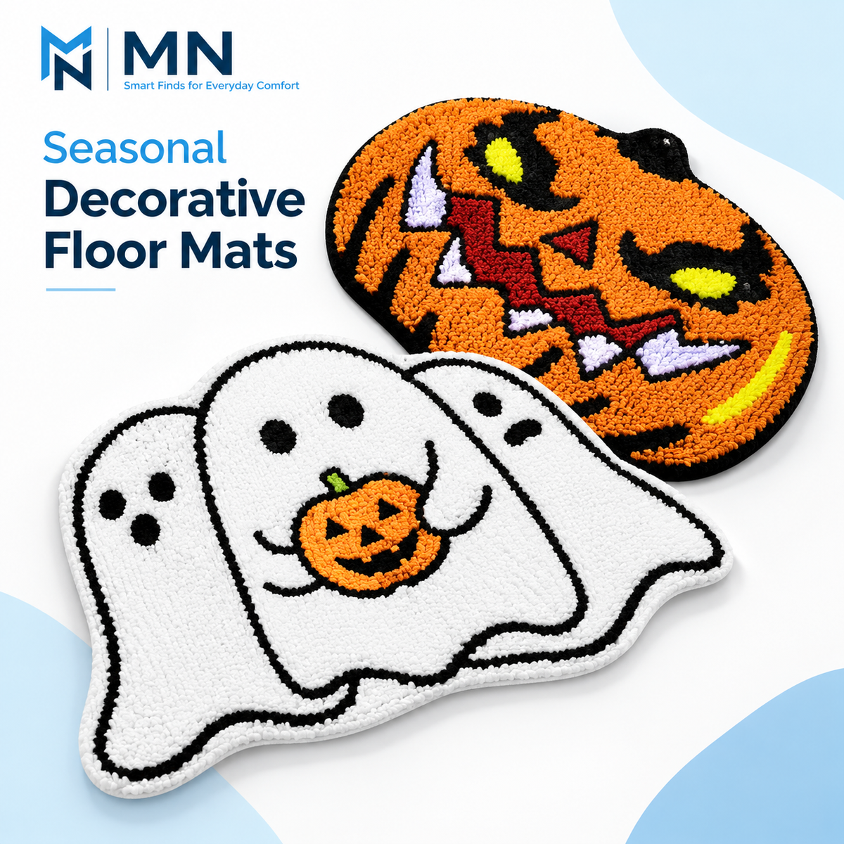 Halloween Faux-Cashmere Decorative Floor Mat — hero product image