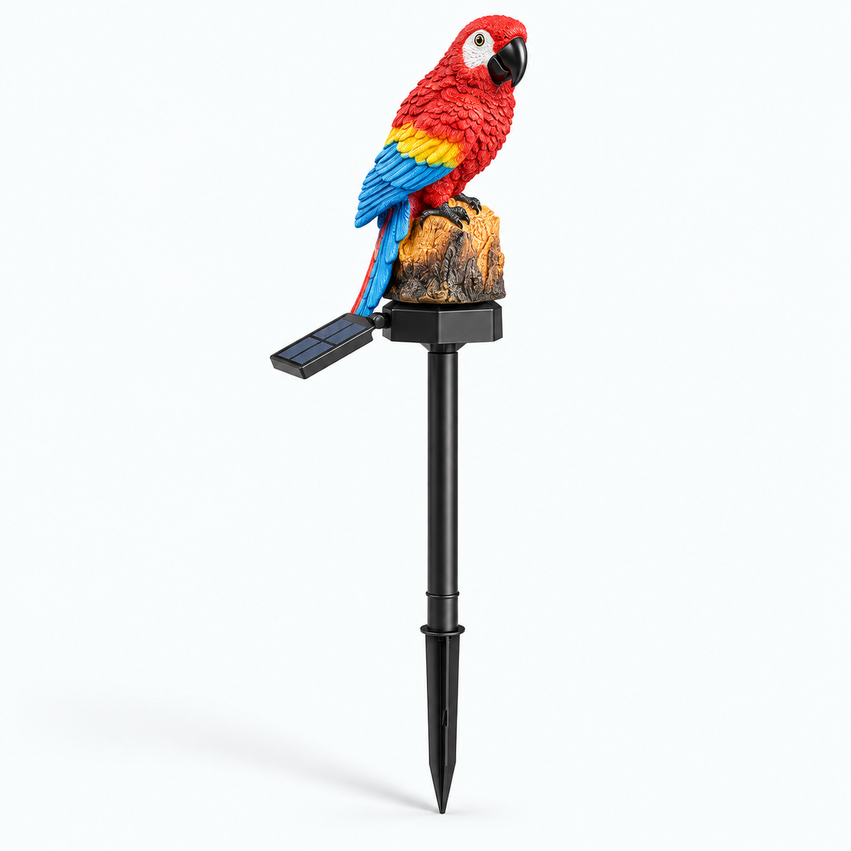 Solar Parrot Garden Stake Light — hero product image
