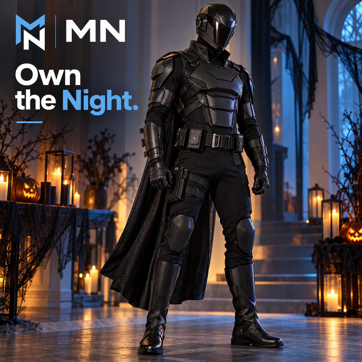 Premium Dark Knight Costume — lifestyle presentation