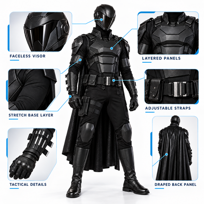 Premium Dark Knight Costume — detail view
