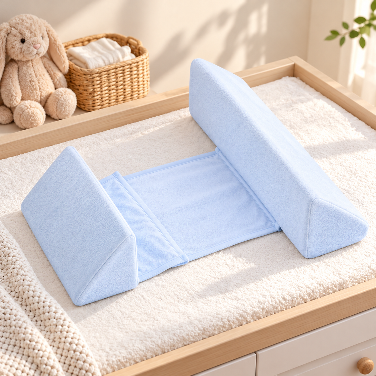 Removable Baby Side-Sleeping Support Pillow — nursery lifestyle view